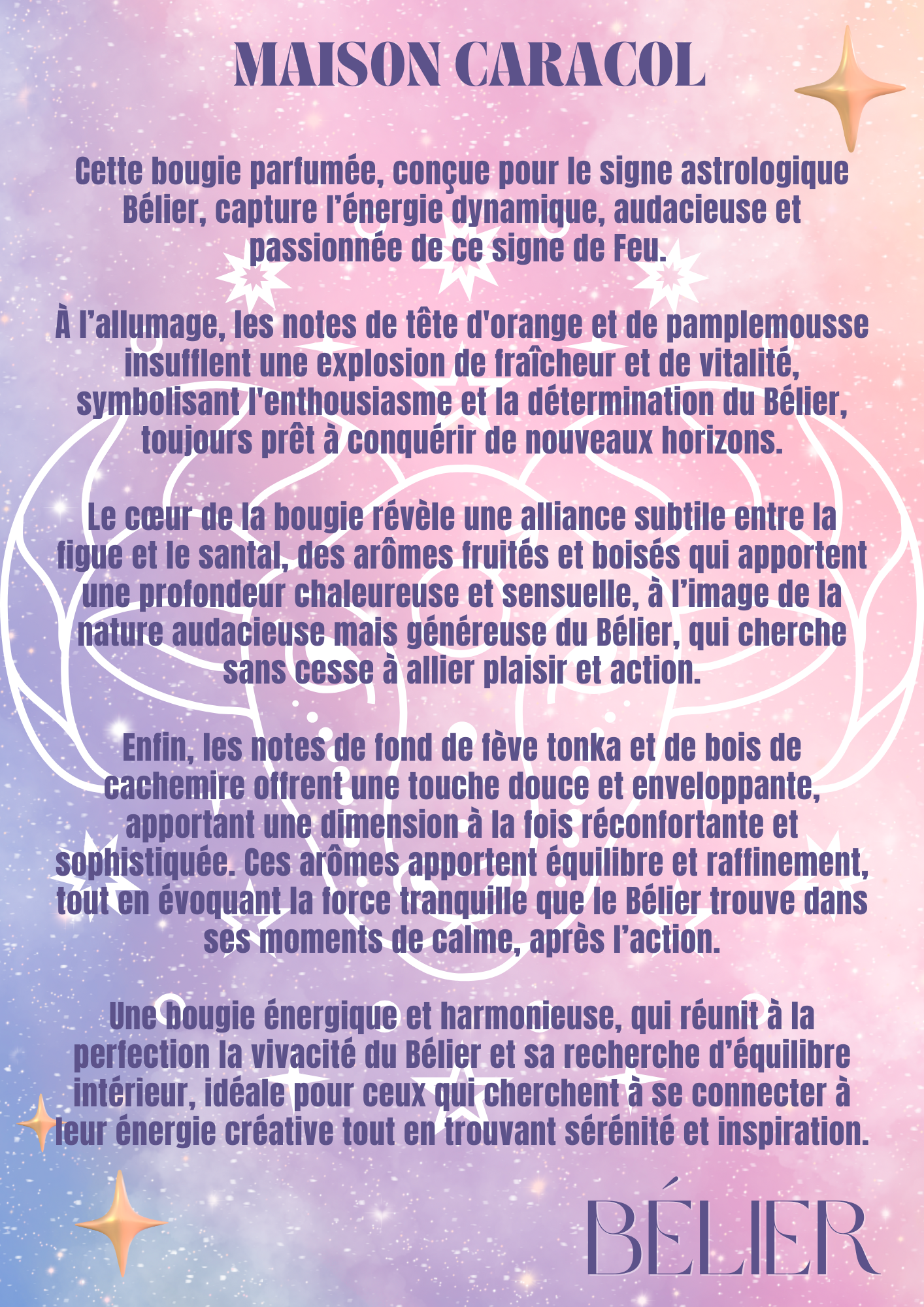 BOUGIE PARFUMÉE | ASTRO BELIER | 260g