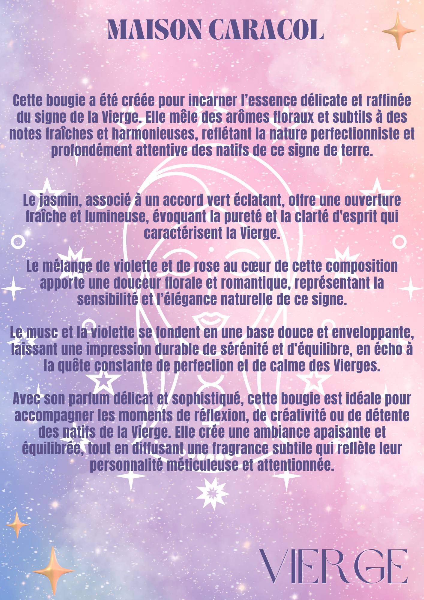 BOUGIE PARFUMÉE | ASTRO VIERGE | 260g