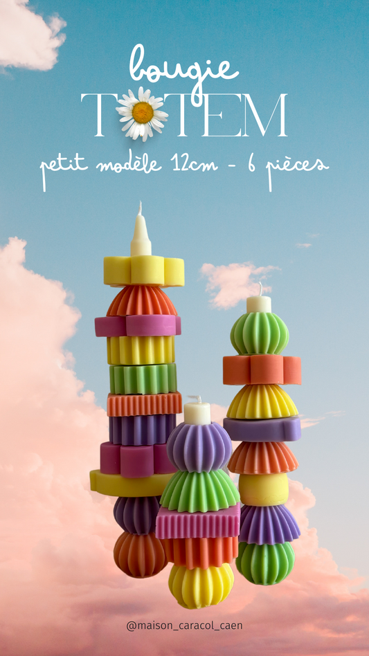 BOUGIE TOTEM - petit modèle | 12cm de hauteur