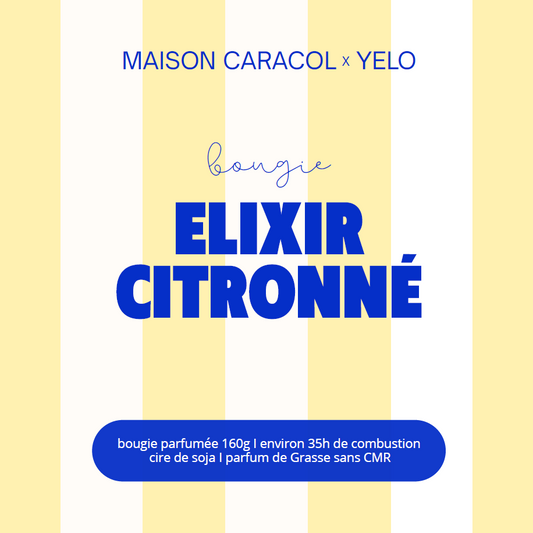 BOUGIE PARFUMÉE | ELIXIR CITRONNÉ | 160g