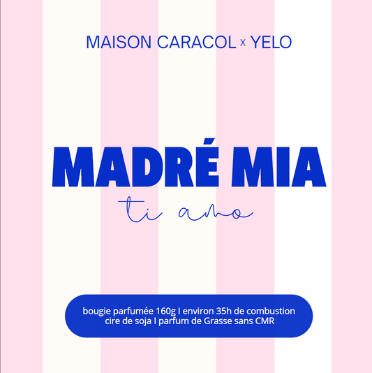 BOUGIE PARFUMÉE | MADRE MIA - NUAGE DE VANILLE | 160g